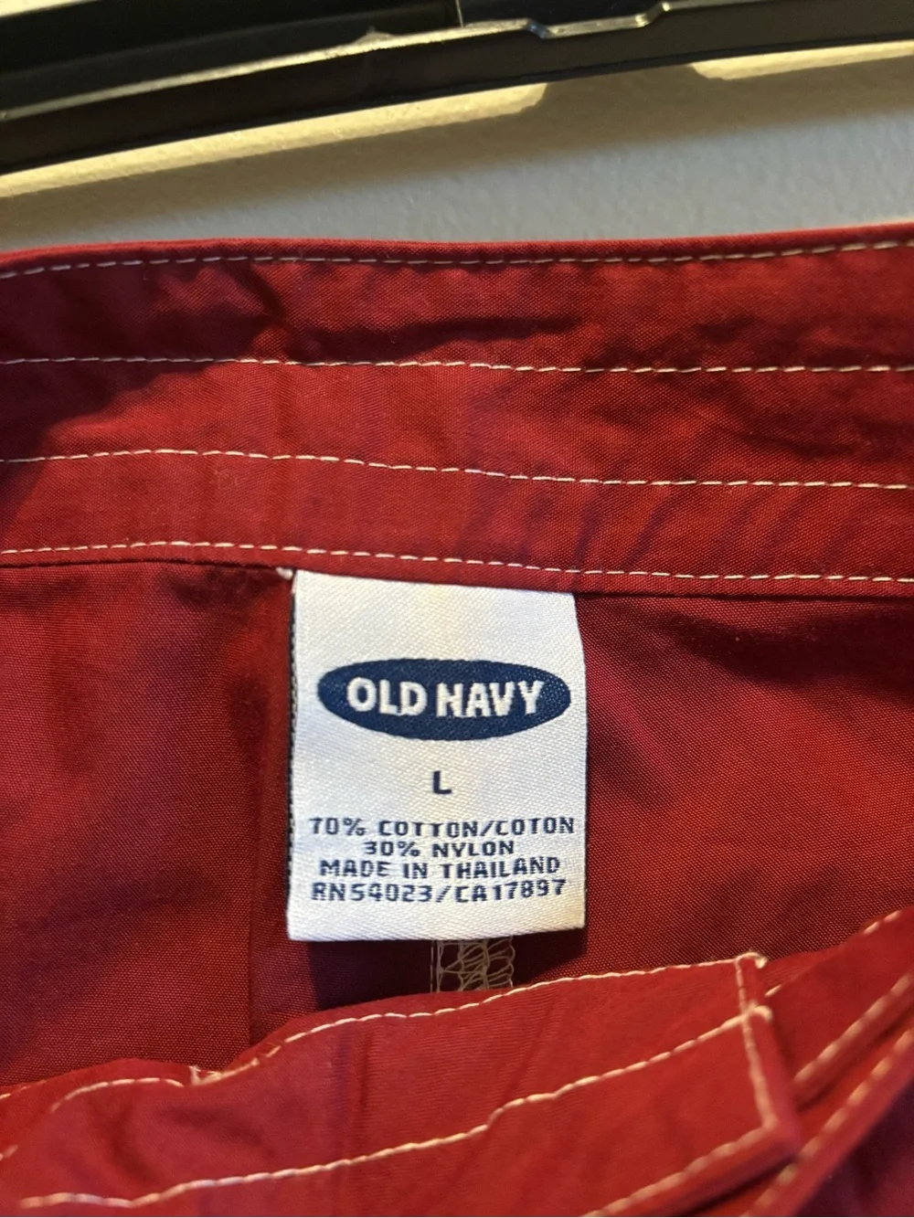 Old Navy Red Floral Flag Print Swim Shorts